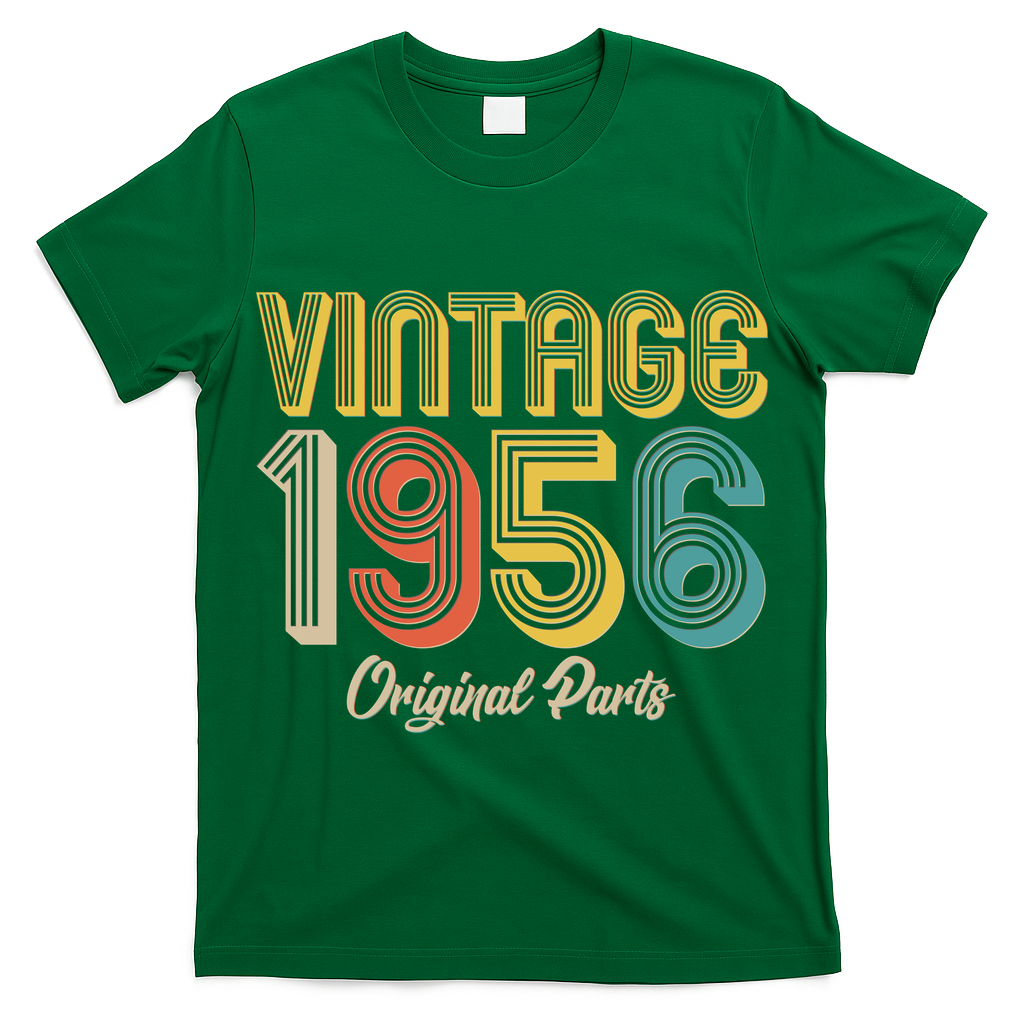Vintage 1956 Original Parts Retro 70th Birthday  T-Shirt