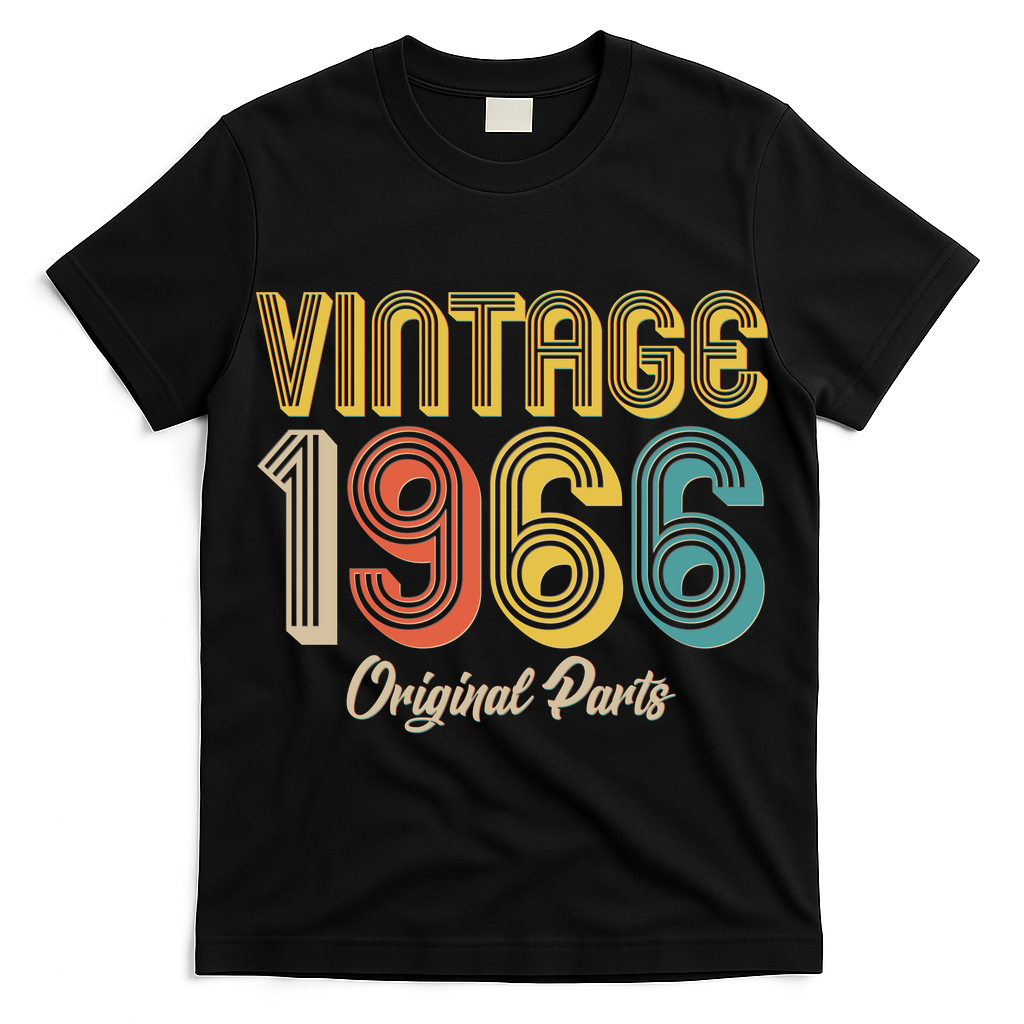 Vintage 1966 Original Parts Retro 60th Birthday  T-Shirt