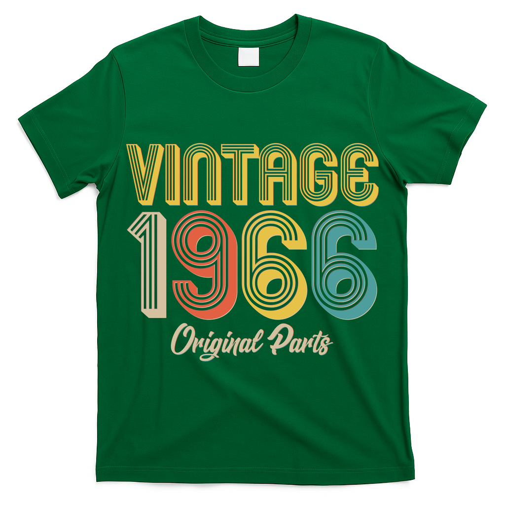 Vintage 1966 Original Parts Retro 60th Birthday  T-Shirt