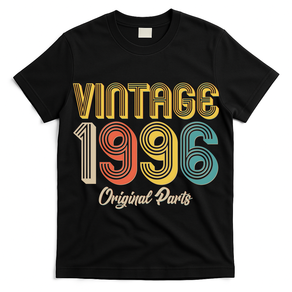 Vintage 1996 Original Parts Retro 30th Birthday  T-Shirt