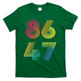 Vintage 86 47 Tie Dye Anti Trump 47 Anti Trump President T-Shirt - Green