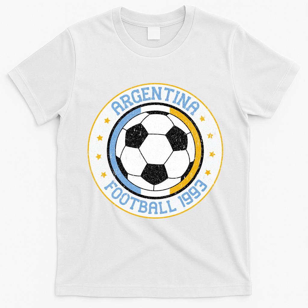 Vintage Argentina Football 1993 Soccer T-Shirt - White