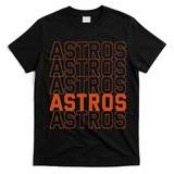 Vintage Astros Retro Style Name Sports Fan T-Shirt - Black