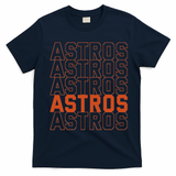 Vintage Astros Retro Style Name Sports Fan T-Shirt - Navy Blue