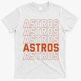 Vintage Astros Retro Style Name Sports Fan T-Shirt - White
