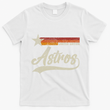 Vintage Astros Retro Style Limited Edition Star T-Shirt - White