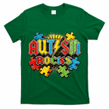 Vintage Autism Rocks Puzzle Pieces T-Shirt