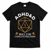 Vintage Adhd&D Roll For Concentration Dnd T-Shirt