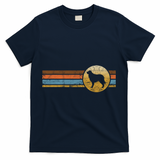 Vintage Australian Shepherd Dog Breed Retro Animal Rescue Gift T-Shirt - Navy