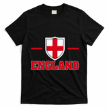 Vintage Bold England Shield Proud Brits T-Shirt - Black