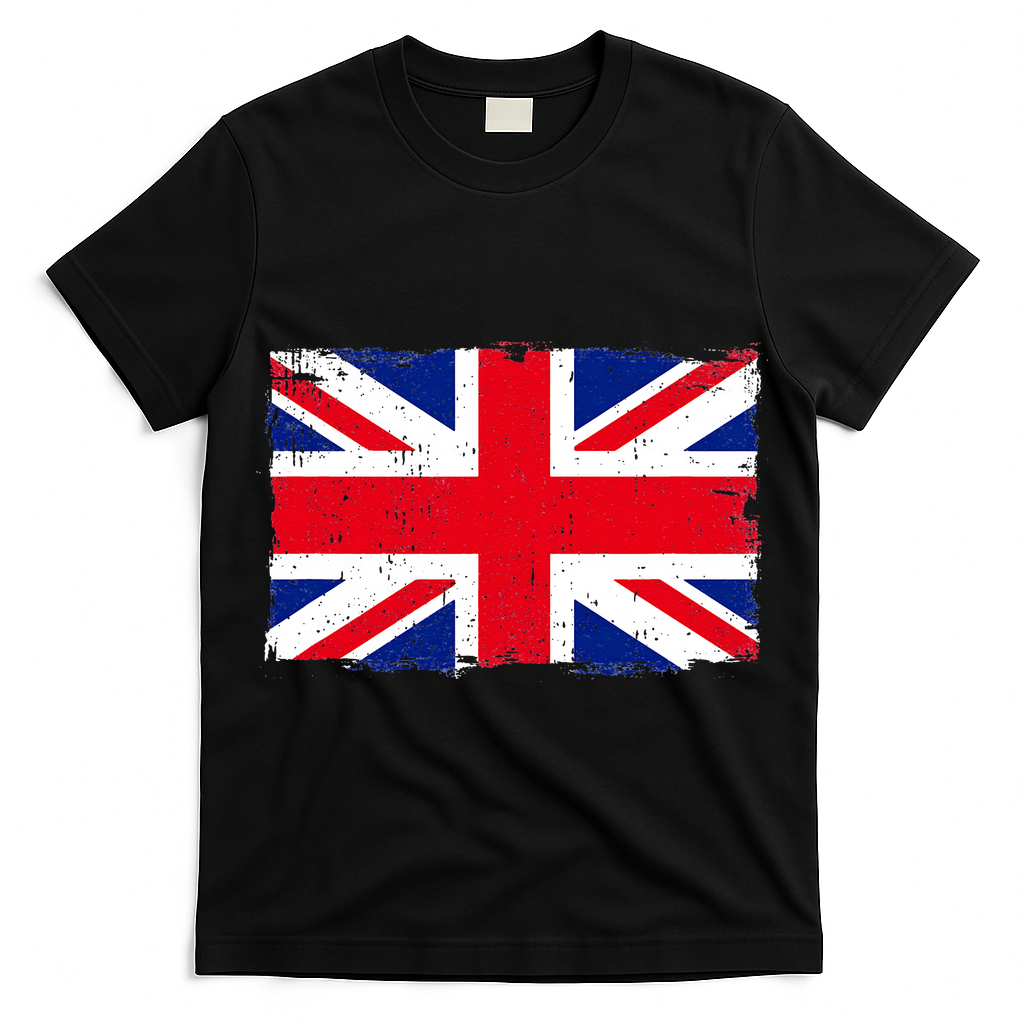Vintage British Flag Heritage Distressed T-Shirt