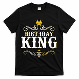 Vintage Birthday King T-Shirt - Black