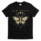 Vintage Bad Music Rock 90s Moth And Moons Vaporware Omens T-Shirt