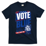 Vote Blue Our Democracy Rights Future Anti Trump T-Shirt - Navy Blue