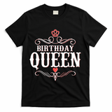 Vintage Birthday Queen T-Shirt - Black
