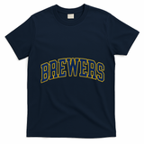 Vintage Brewers Retro Classic Sports Fan Gift T-Shirt - Navy Blue