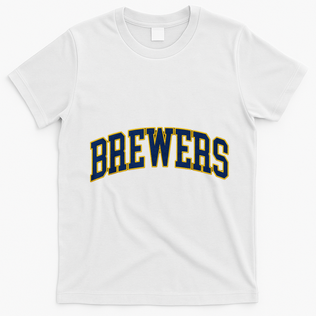 Vintage Brewers Retro Classic Sports Fan Gift T-Shirt - White