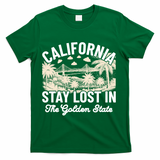 Vintage California 70s Style Souvenir Gift T-Shirt - Green