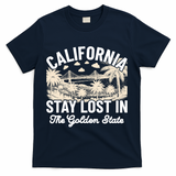Vintage California 70s Style Souvenir Gift T-Shirt - Navy