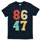 Vintage Classic 86 47 Anti Trump T-Shirt - Navy