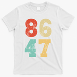 Vintage Classic 86 47 Anti Trump T-Shirt - White