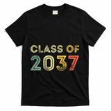 Vintage Class Of 2037 Graduation Senior 2037 T-Shirt - Black