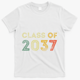 Vintage Class Of 2037 Graduation Senior 2037 T-Shirt - White