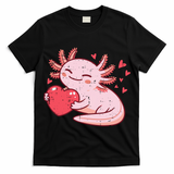 Valentines Day Axolotl Heart Cute  T-Shirt