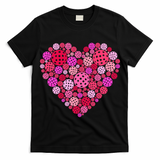 Valentines Day Pickleball Heart Love Pickleball T-Shirt