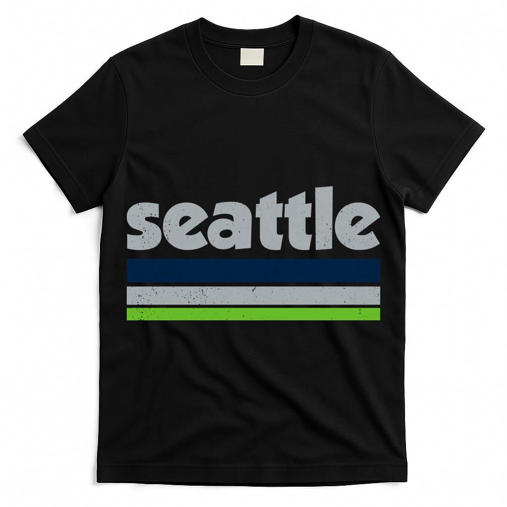 Vintage Distressed Seattle Football T-Shirt