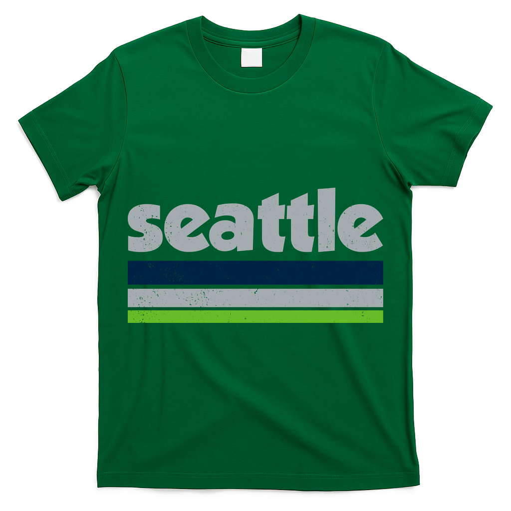 Vintage Distressed Seattle Football T-Shirt