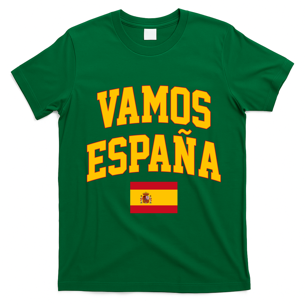 Vamos Espana Flag Spain Pride Spanish T-Shirt - Irish Green