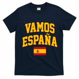 Vamos Espana Flag Spain Pride Spanish T-Shirt - Navy Blue