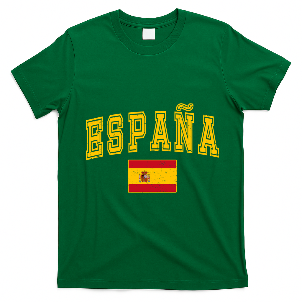 Vintage España Spanish Culture Enthusiasts T-Shirt - Irish Green