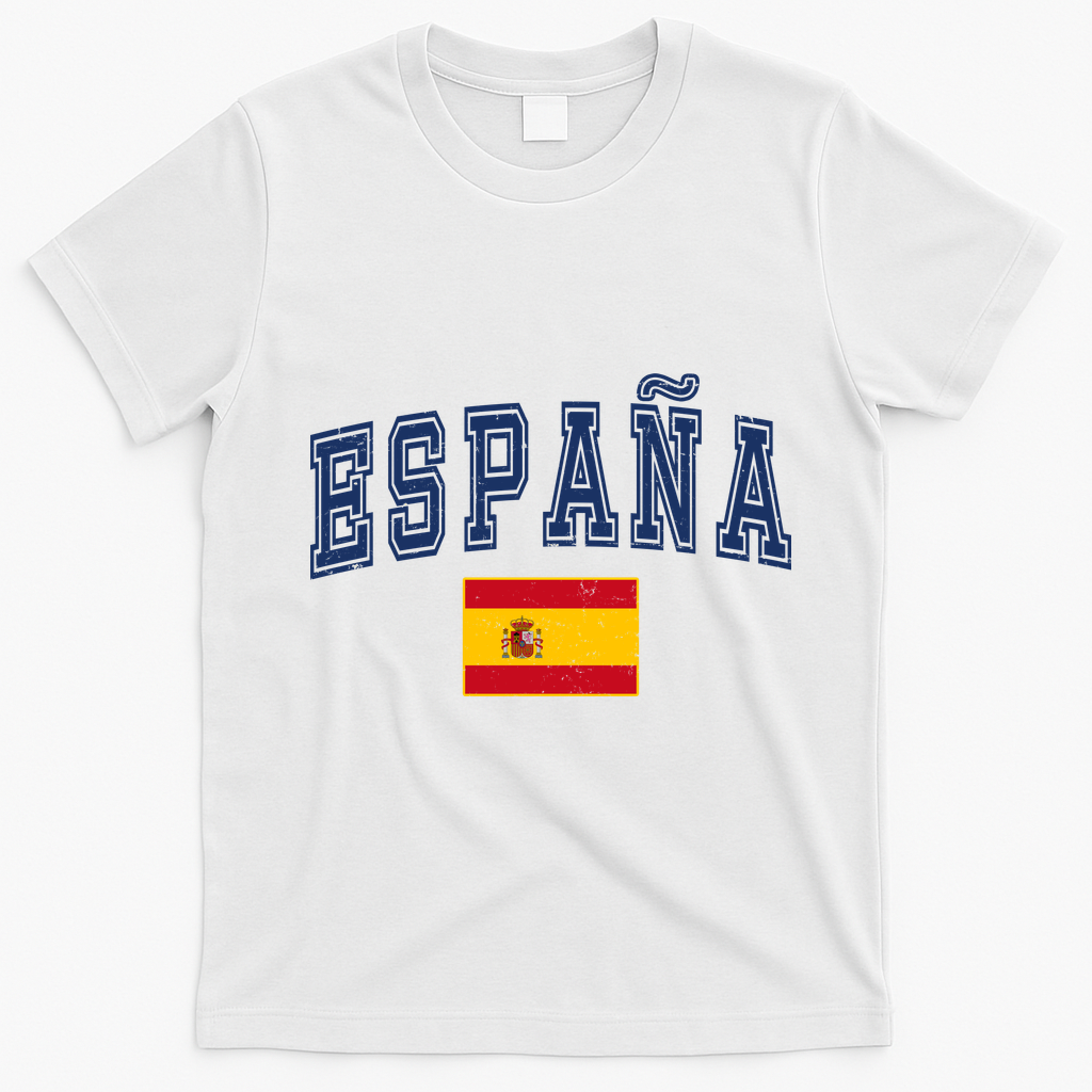 Vintage España Spanish Culture Enthusiasts T-Shirt - White