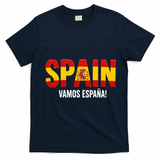 Vamos España! Spain Warm Up Soccer Espana T-Shirt - Navy Blue