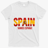Vamos España! Spain Warm Up Soccer Espana T-Shirt - White