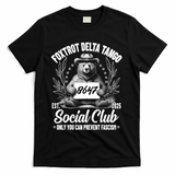 Vintage Foxtrot Delta Tango Social Club 8647 Ranger Bear T-Shirt - Black
