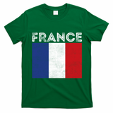 Vintage French Flag France Fan T-Shirt - Irish Green