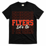 Vintage Flyers Lets Go  T-Shirt - Black
