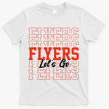 Vintage Flyers Lets Go  T-Shirt - White