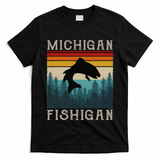 Vintage Fishing Michigan Pun Michigan Fishigan T-Shirt