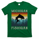 Vintage Fishing Michigan Pun Michigan Fishigan T-Shirt
