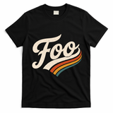 Vintage Foo Name Retro Style T-Shirt - Black