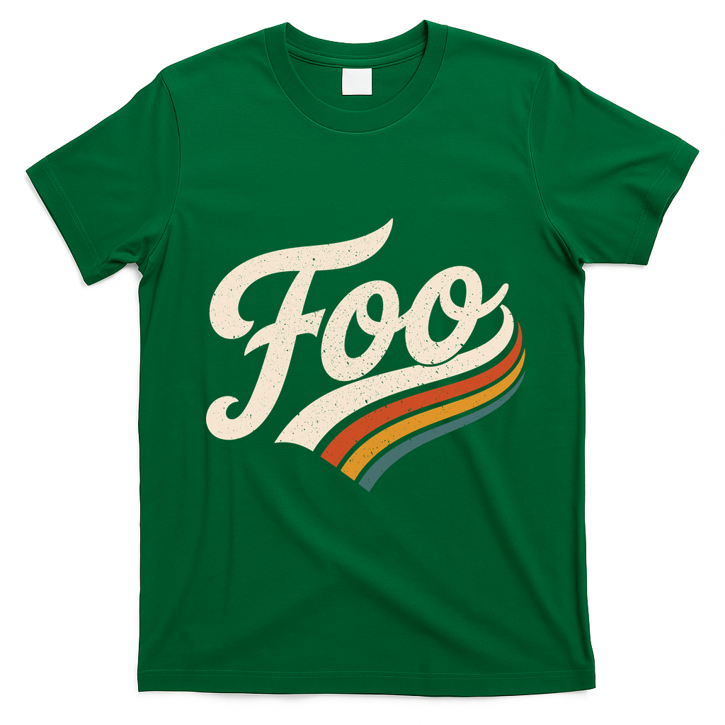 Vintage Foo Name Retro Style T-Shirt - Irish Green