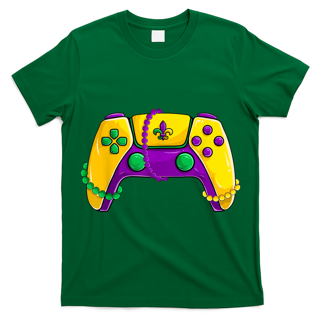 Video Game Beads Kids Mardi Gras Shirts, Gamer Boys Men T-Shirt