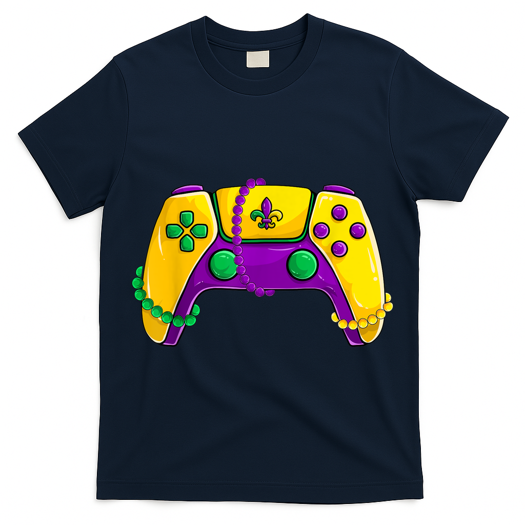 Video Game Beads Kids Mardi Gras Shirts, Gamer Boys Men T-Shirt