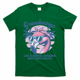 Vintage Grandmingo Flamingo Grandma Summer Vacation Women T-Shirt - Green