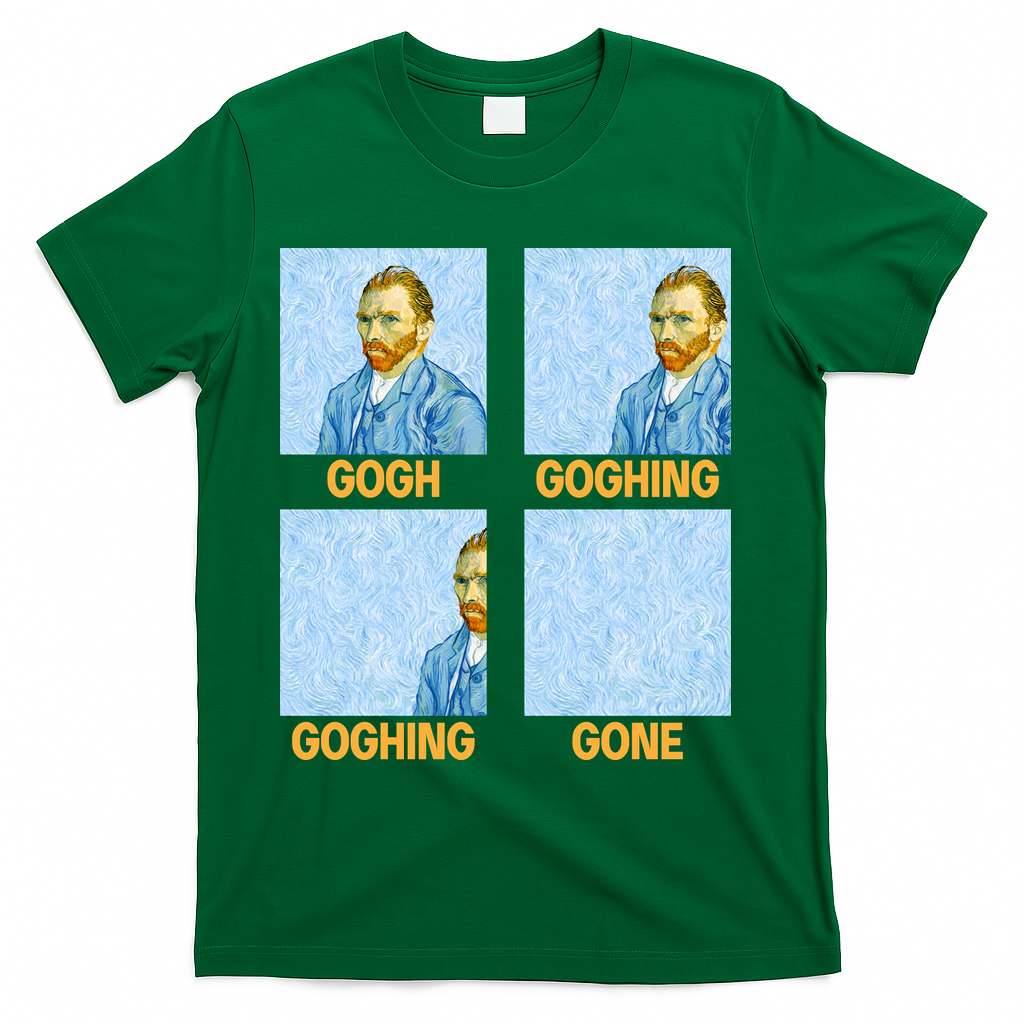Van Gogh Goghing Gone T-Shirt - Green