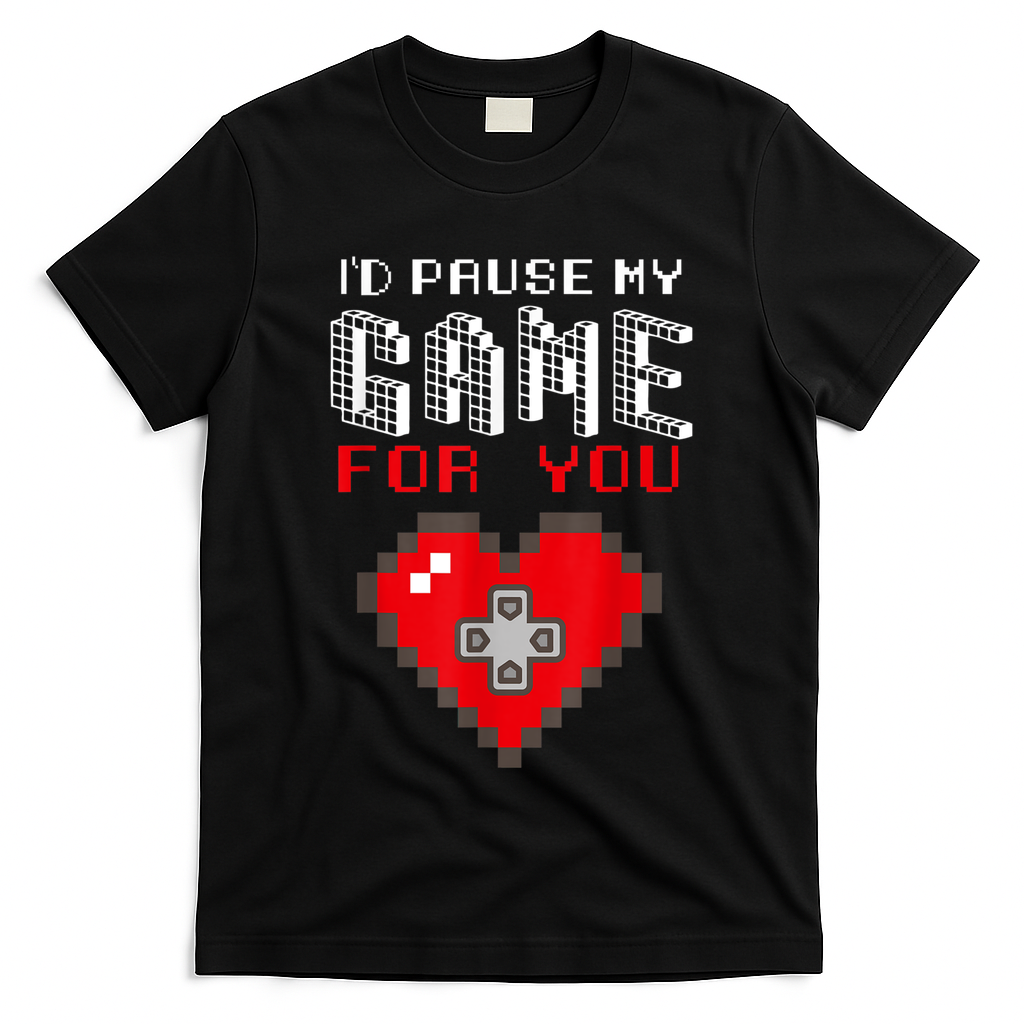Video Game Gaming Valentines Day Gamer Gift For Boys Men T-Shirt
